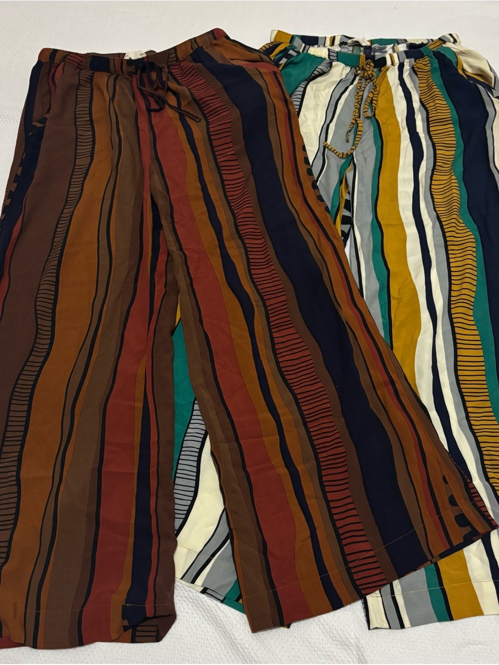 Umgee striped Wide-Leg Women’s Pants in Multi-Color